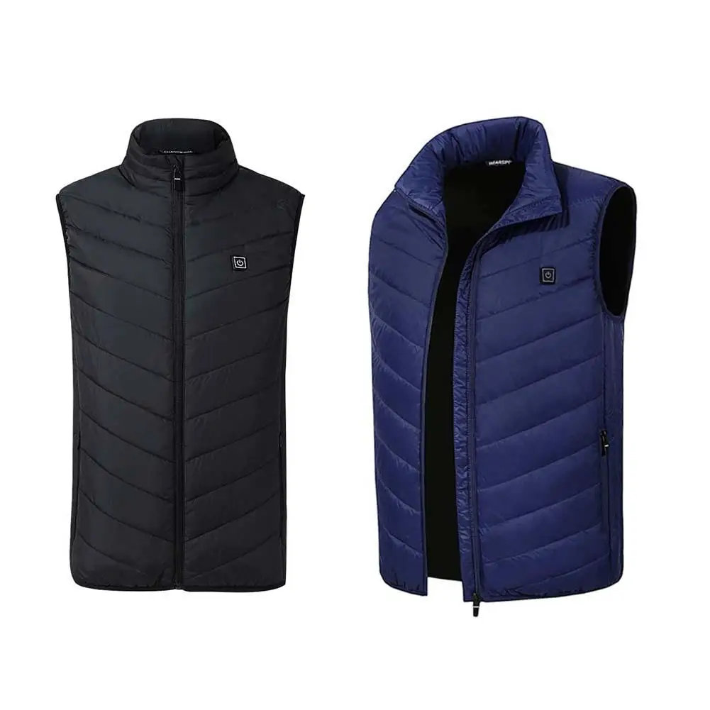 

Men Electric Heating Vest Lightweight Winter Warm Waistcoat USB Charging Jacket Heated Vest Thermal Coat Hiking Camping Fishing