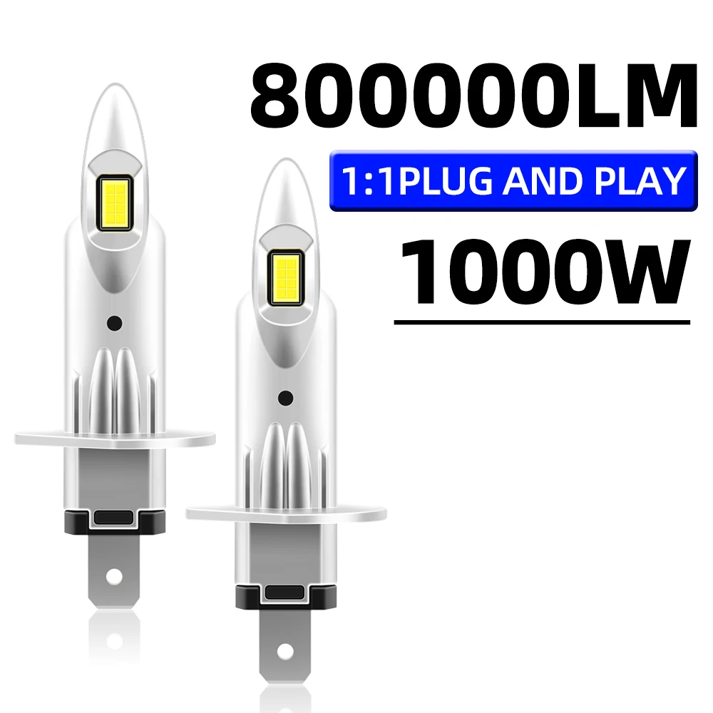 2 шт. автомобильные лампы H1 1000 лм 8054 Вт 6500 К 12 В 24