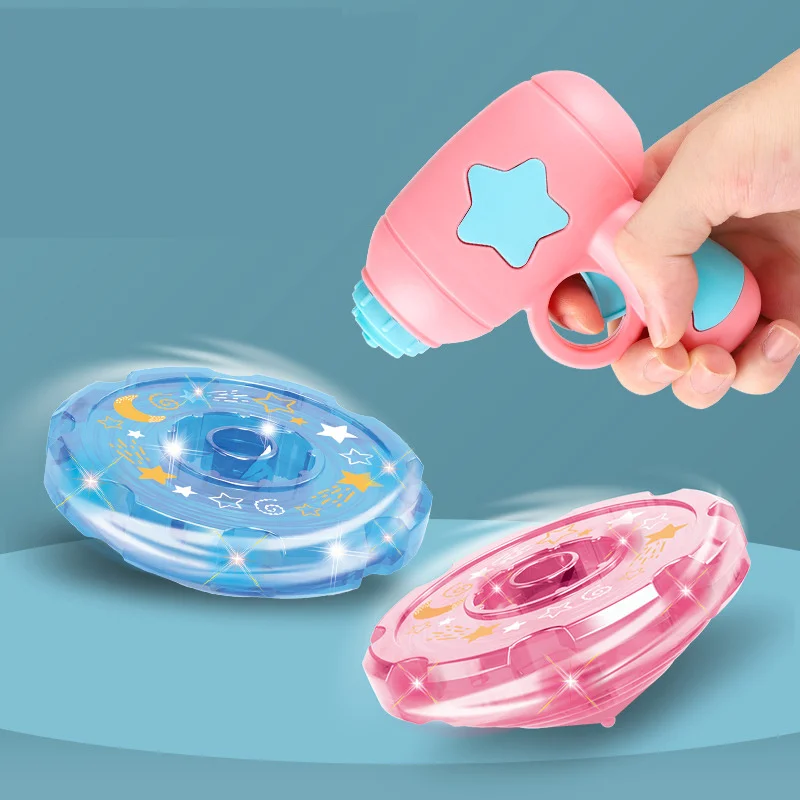 

Flying Saucer Toy Set with Light Bamboo Dragonfly Spinning Top for Kids Children Flying Saucer Toy Set Useful YH-17