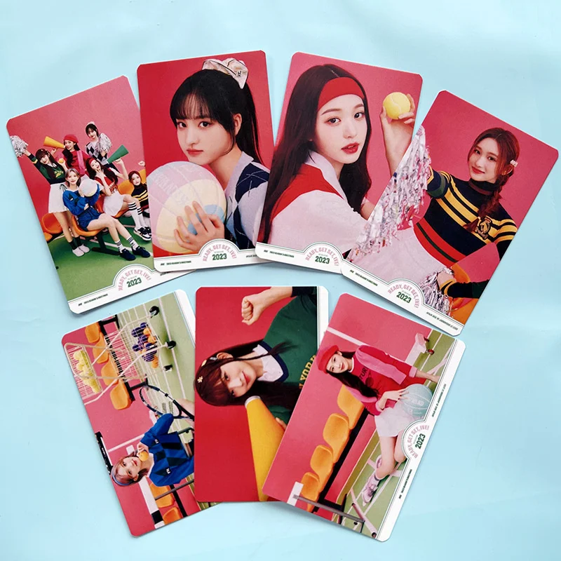 

7Pcs/Set IVE 2023 Postcards New Album High Quality HD Double Side Print Photo Cards Lomo Cards Fans Gifts