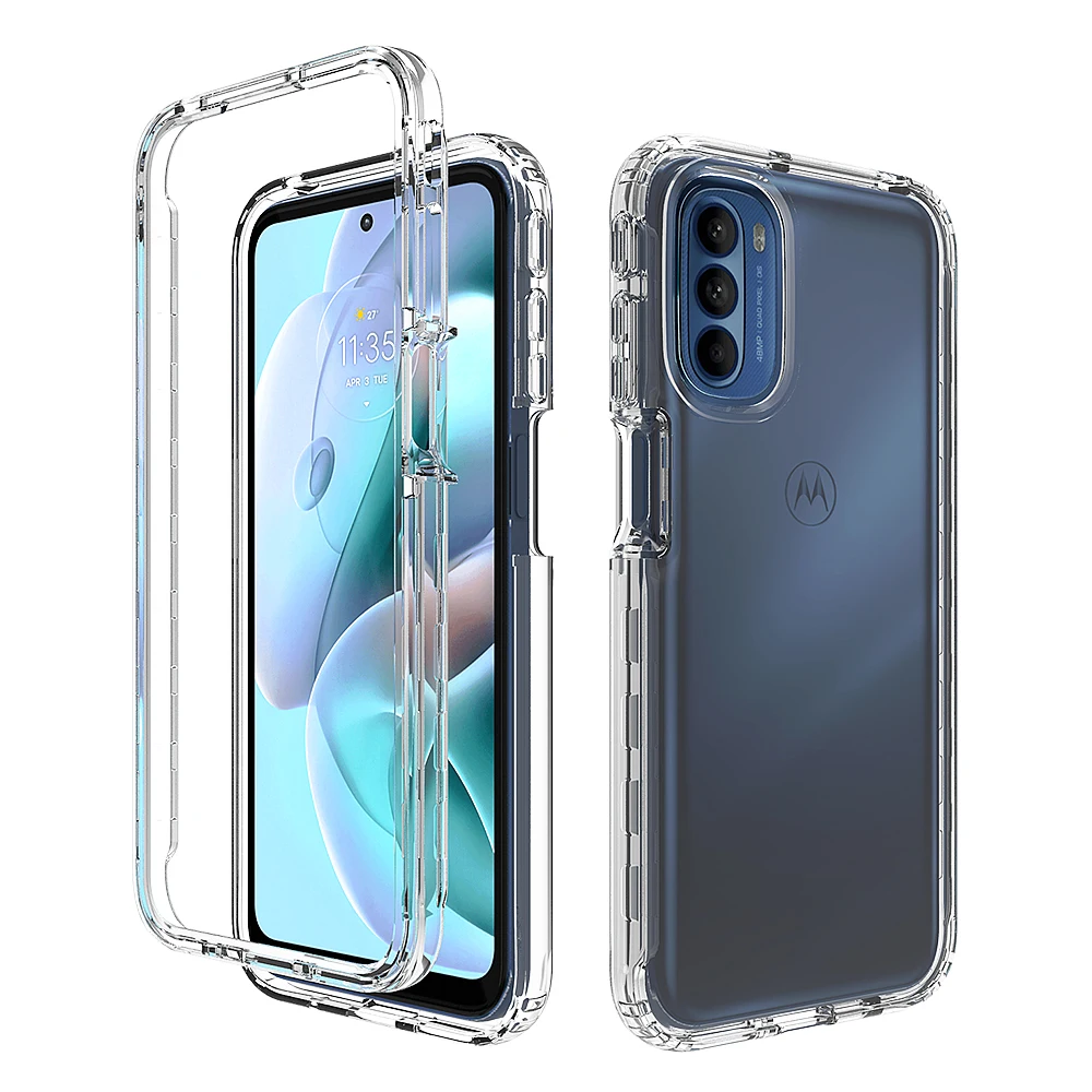 

Чехол для Motorola Moto G31 G41 G51 G71 5G, прочный чехол из жесткого пластика, мягкого ТПУ, прозрачный, акриловый, ударопрочный задний Чехол, чехлы