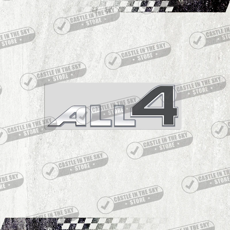 

3D Автомобильная наклейка с эмблемой ALL4, металлический задний значок, наклейка для MINI Cooper JCW R60 R61 F54 F60 R52 R53 R55 R56 R58 R59 Countryman Paceman