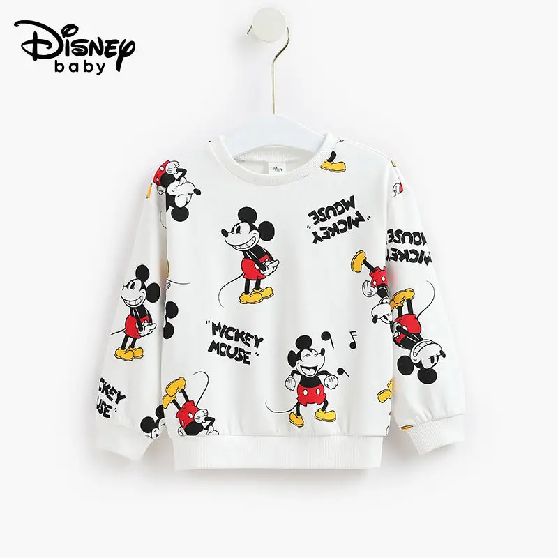Disney Children's Sweatshirt Baby Boys Autumn Hoodie Cotton Clothes Girls Long Sleeve Pullover Toddler Sweater