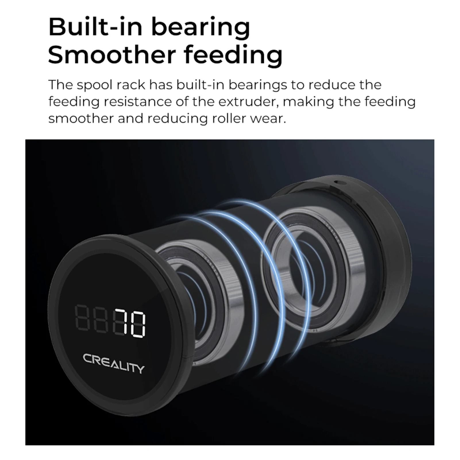 Creality 3D Digital Spool Rack-S (Single) подходит для всех 3D-принтеров FDM поддержка точного