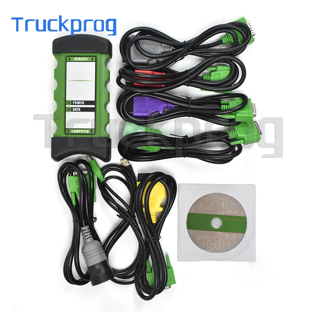 V2022 для J1309 диагностический сканер для коммерческого двигателя дизельного грузовика инструмент с азотом J1309 для + 2,0 комплект адаптеров