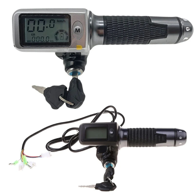 

36V/48V/60V Throttle Accelerator Lock with Speedometer/Odometer for Electric Bicycle/e-bike/electric Scooter Throttle