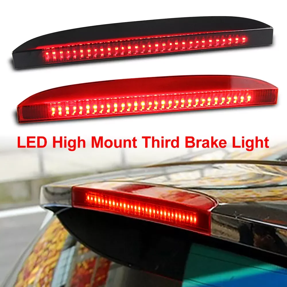 

NEW2023 Car Red Third 3rd Brake Light Centre High Mount Auto Stop Lamp Smoked RED Lens for Renault Clio II MK2 1998-2006 7700410