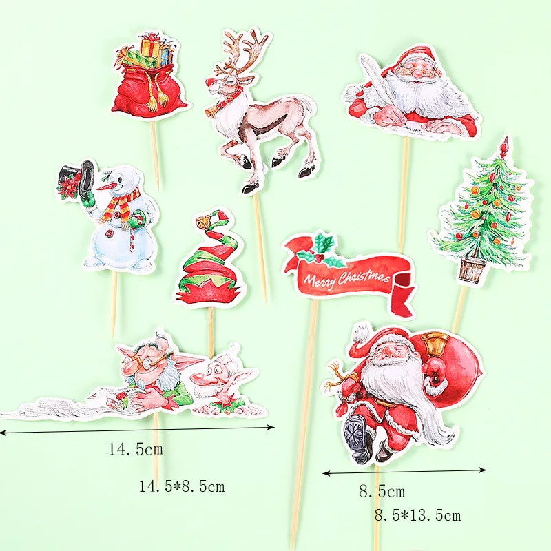 

Рождественские фигурки для торта Jeyomerry набор из 11 штук