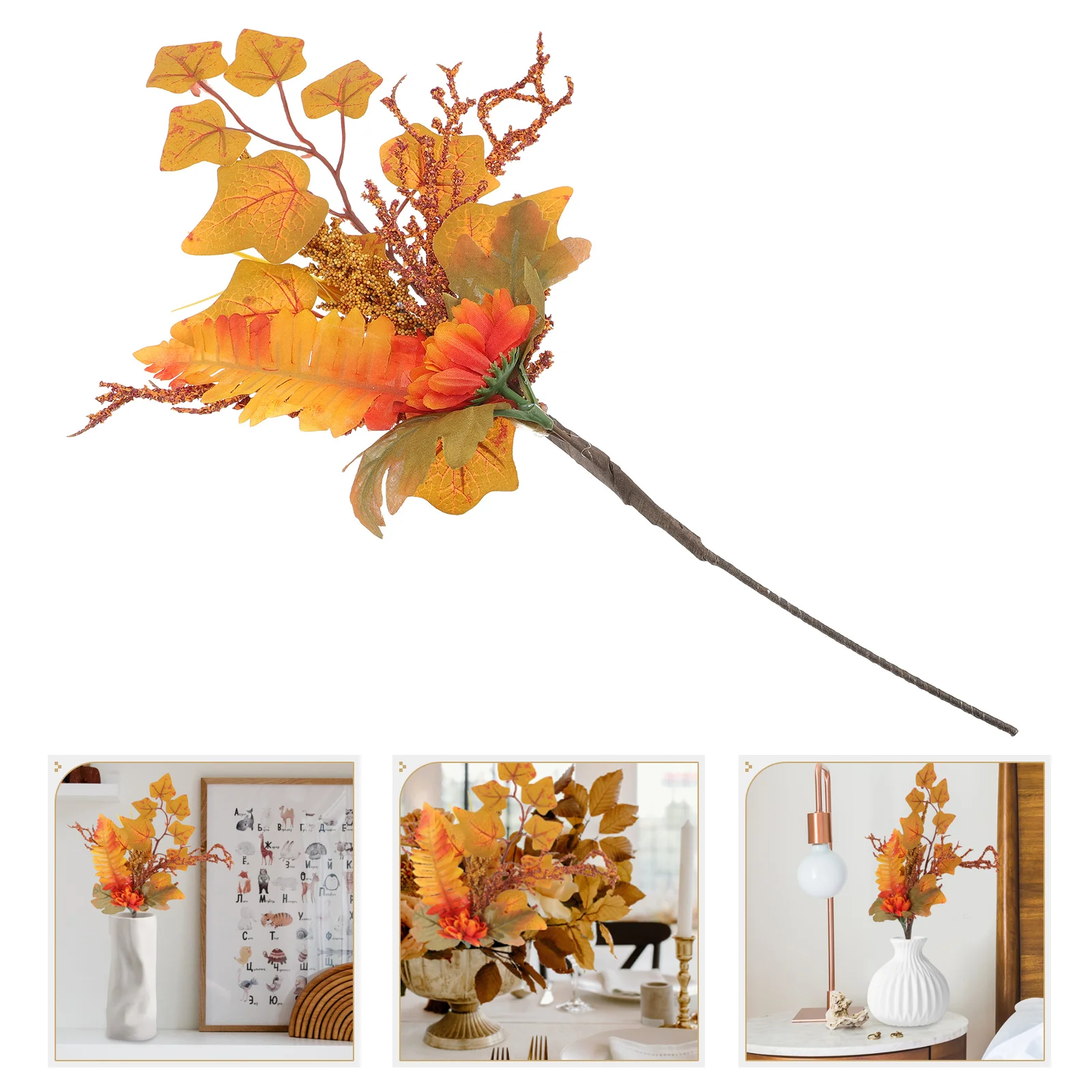 

Maple Branch Leaf Branches Vase Leaves Thanksgiving Stems Fake Filler Decor Fall Prop Householdautumn Artificial Tree