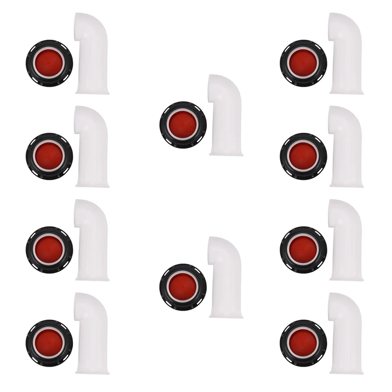 

10X Ibc Tote Tank Drain Cover Extension Spout Hose Nozzle Tap Cap Valve Female Thread