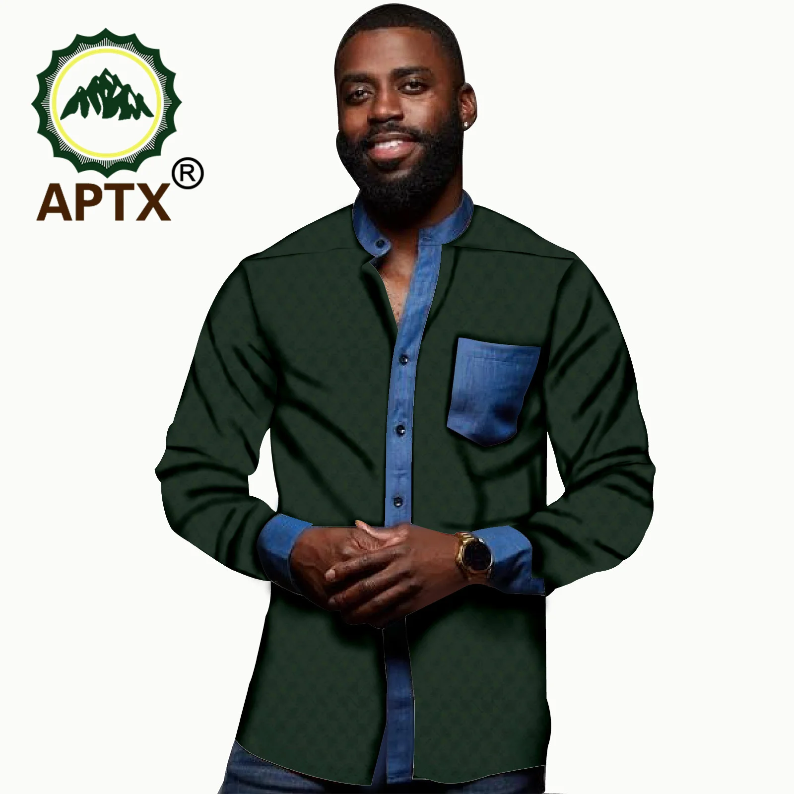 Рисунок 2 - Рубашка мужская жаккардовая с воротником-стойкой