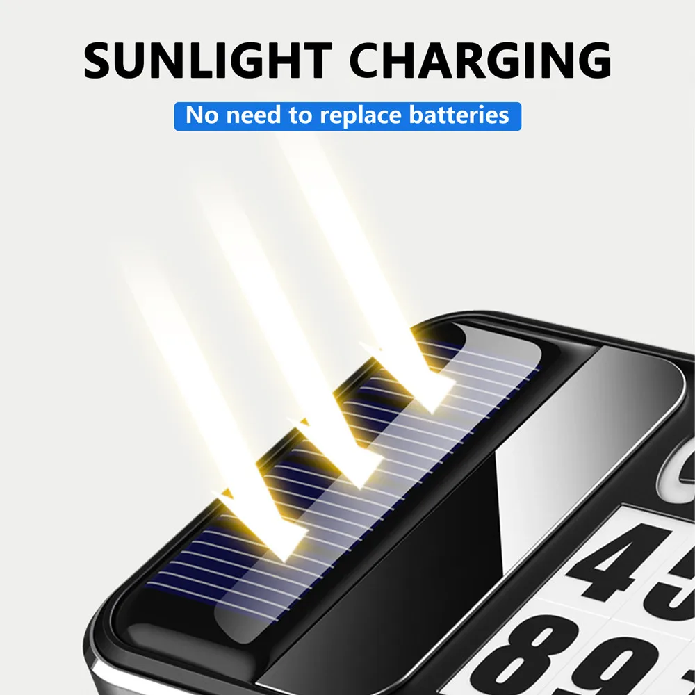 

Luminous LED Digital Temporary Parking Plate Luminous Card Hide Phone Number Plate LED Lights 0-9 Number Stickers Dashboard