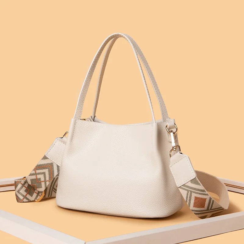 

Genuine Leather Women Shoulder Tote Bag Luxury Designer Fashion Handbags Crossbody Bags for Woman 2022 Brand Ladies Bolsas Purse