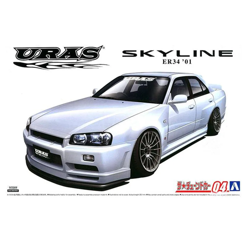 

Модель построенная на фотографиях 1/24 URAS ER34 Skyline TYPE-R '01
