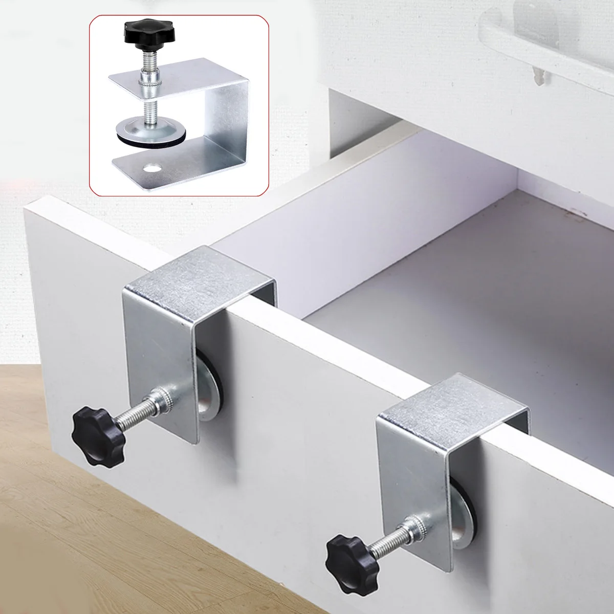 

Сверхмощный передний зажим для выдвижного ящика, C-образные зажимы для деревообработки, монтажные зажимы, держатель, вспомогательный инструмент, регулируемый фиксирующий Зажим