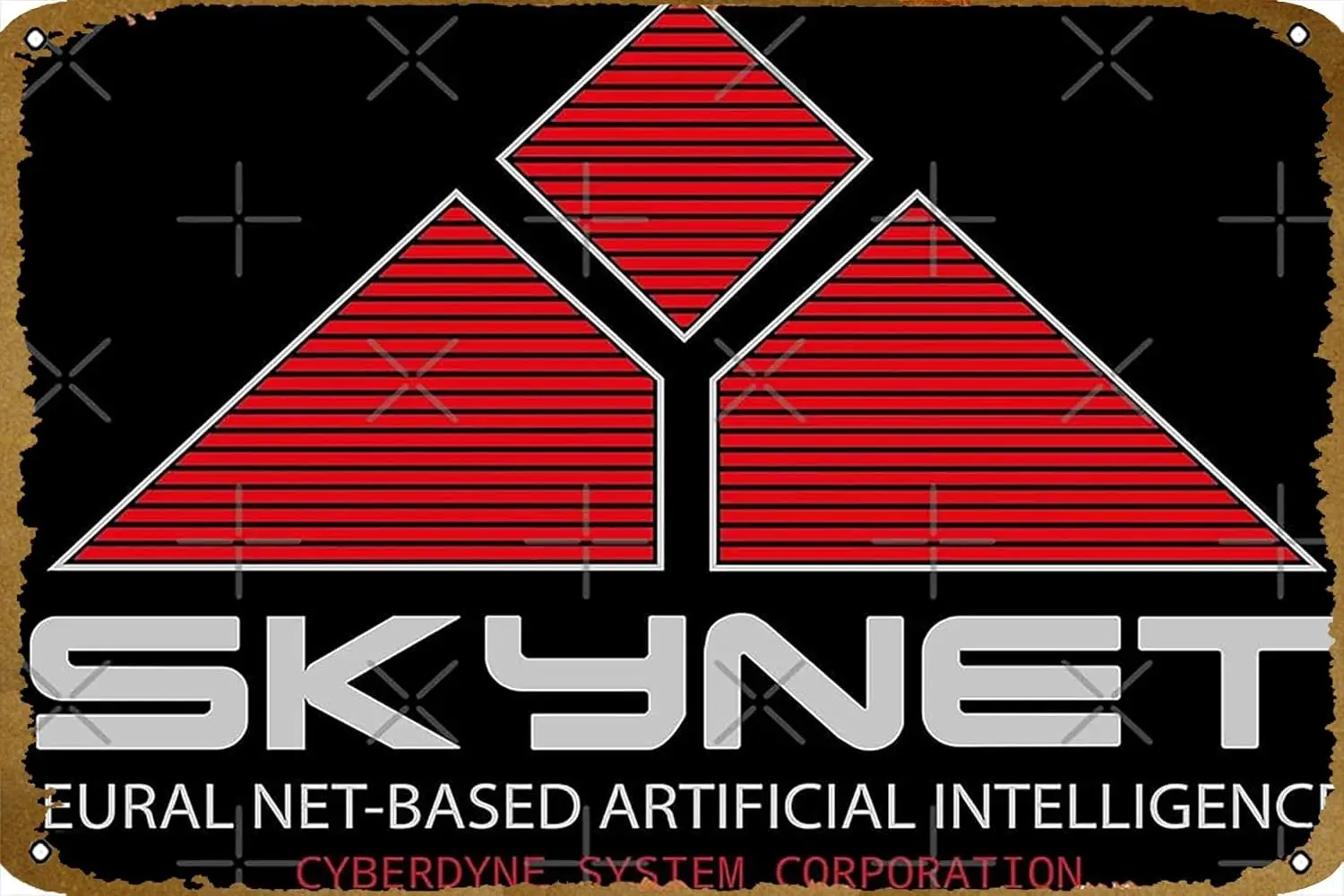 Кибердин Skynet Systems постер Ретро Металлическая жестяная вывеска Домашняя кухня Бар