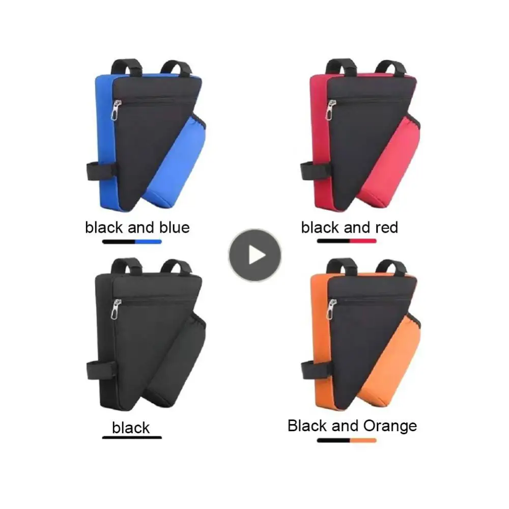 

Oxford Cloth Triangular Upper Pipe Package Comfort Car Bag 1.2l Capacity Front Beam Bag Triangular Shape Bicycle Triangle Bag