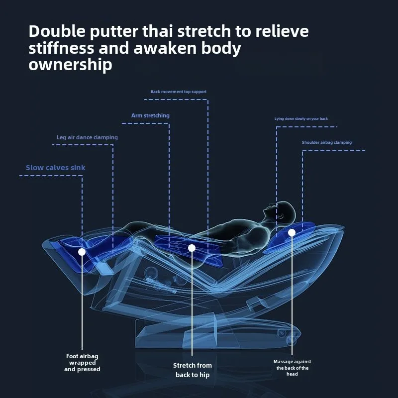 JAIYORL Роскошное интеллектуальное электрическое массажное кресло для всего тела с