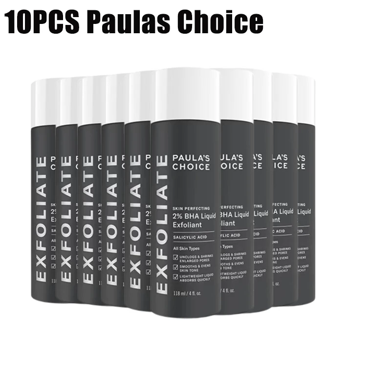 

10 шт. Paulas Choice-средство для ухода за кожей 2% BHA, жидкая салициловая кислота, отшелушивающее средство для лица, отшелушивающее средство для черных точек, поры, морщины 118 мл