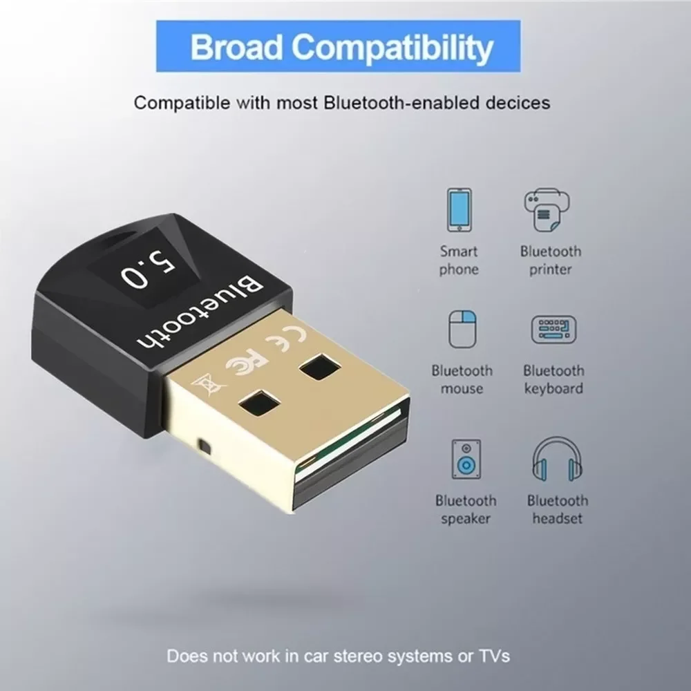 

USB wireless BT 5.0 Adapter 5.0 Receiver 5.0 Dongle High Speed Transmitter wireless USB Adapter For Laptop PC Computer