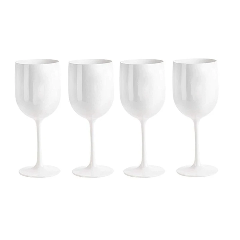 4Pcs Legant And Unbreakable Wine Glasses Plastic Very Shatterproof