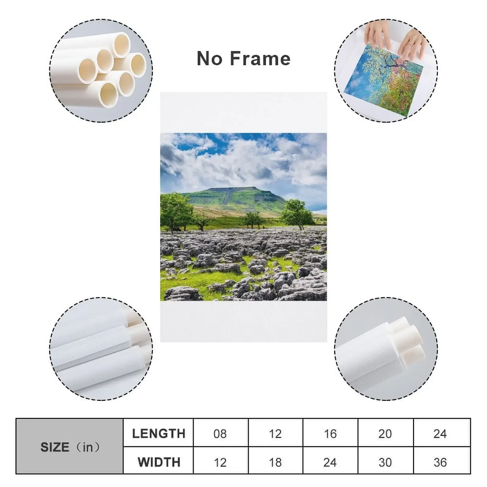 Печать на холсте &quotIngleborough mountain from Souther Scales&quot