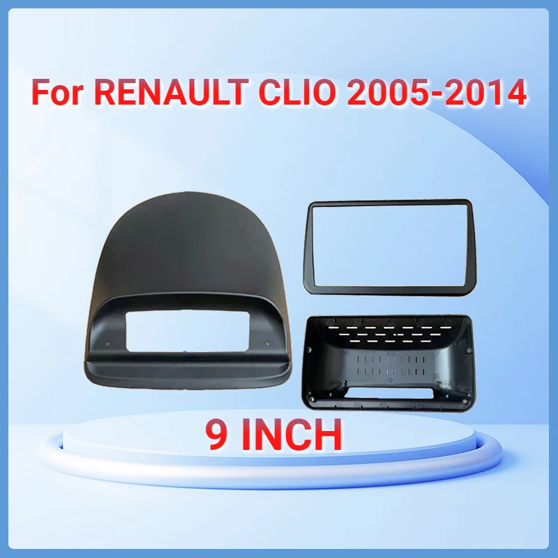 

9-дюймовая Автомобильная панель, двойная Din Dvd рамка, освещение, приборная панель для Renault Clio 3 Clio3 2006 2007- 2019, автомобиль 2 Din
