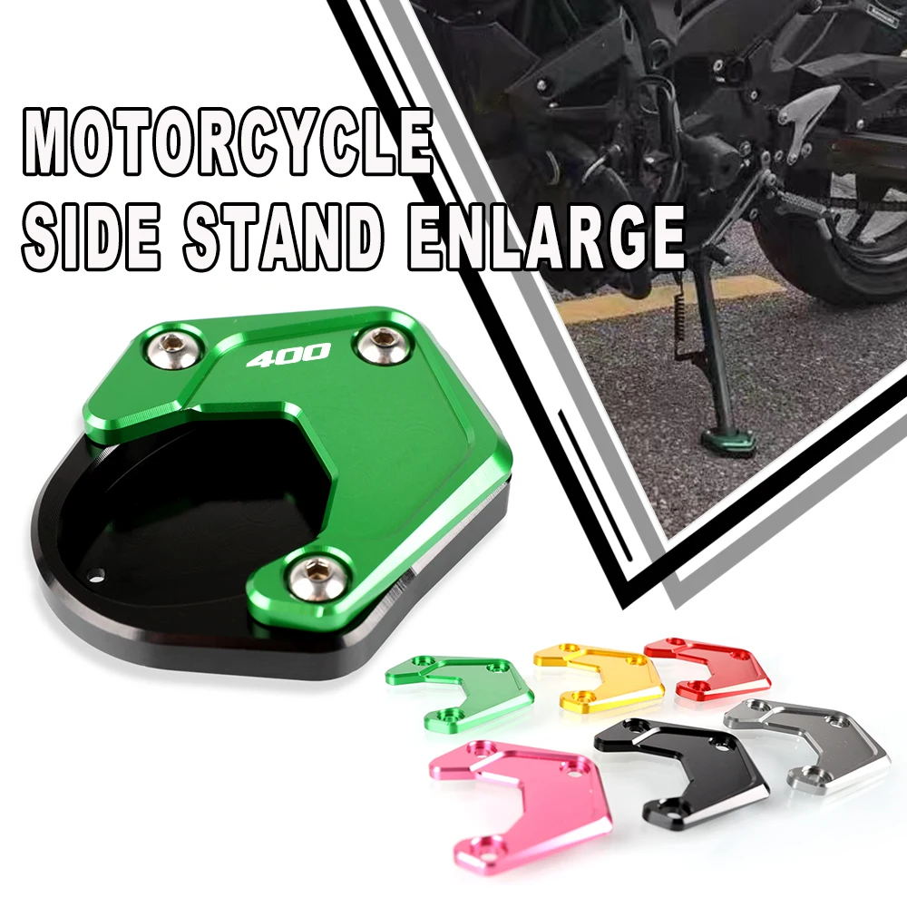 

For Kawasaki Z400 Z 400 z400 z 400 2018-2023 2022 2021 2020 2019 Moto Side Stand Pad Plate Kickstand Enlarger Support Extension