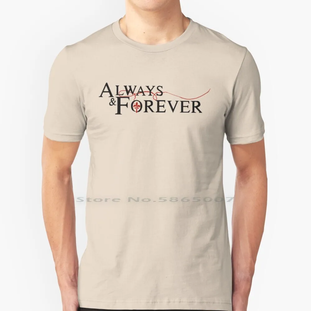 Футболка с надписью Always And Forever 100% хлопок братья Сальваторе дневники м Деймон