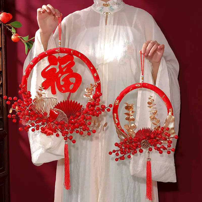 

Chinese New Year Decorations New Year Spring Festival Creative Tiger Year Fuhuan Entrance Door Pendant Decoration 2022