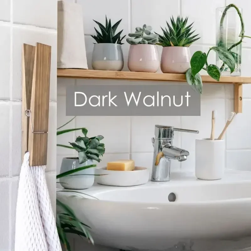 Деревянный Большой Зажим Для Банных Полотенец Настенный Держатель Ванной