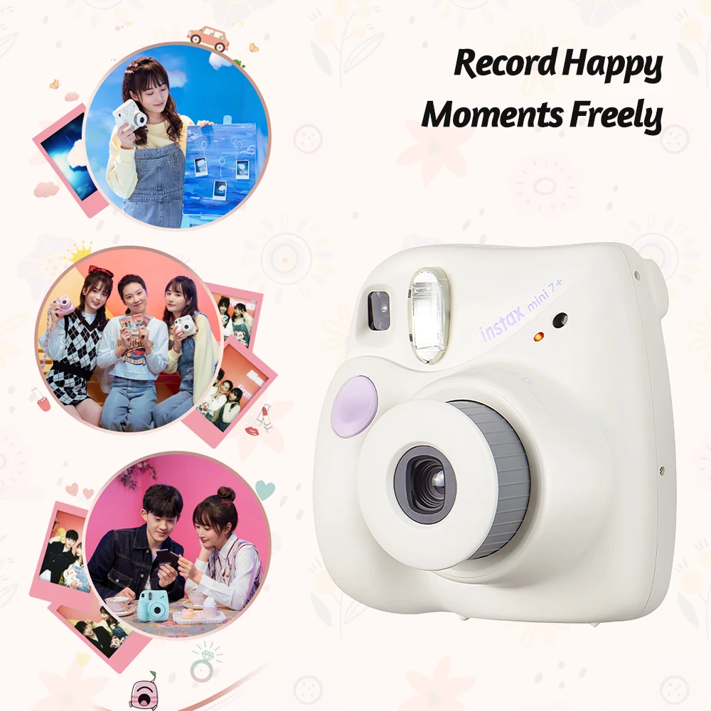 Фотокамера моментальной печати Fujifilm Instax Mini 7 + ремень на запястье с