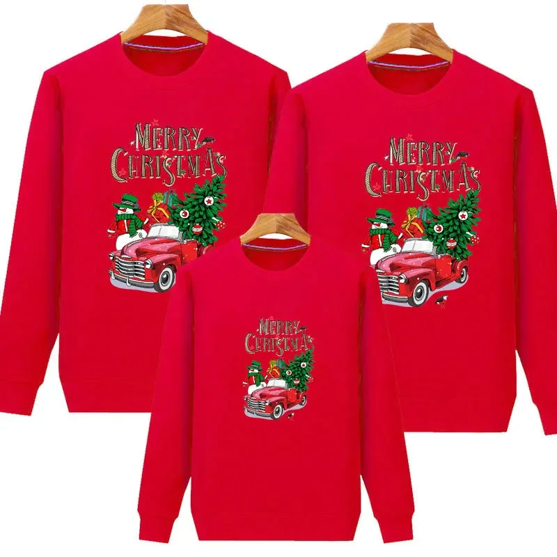 

Family Christmas Jersey Mother Father Kids Baby Girl Boy Xmas Sweaters Mom Dad Daughter Son Matching Sweatershirt Winter Jumper