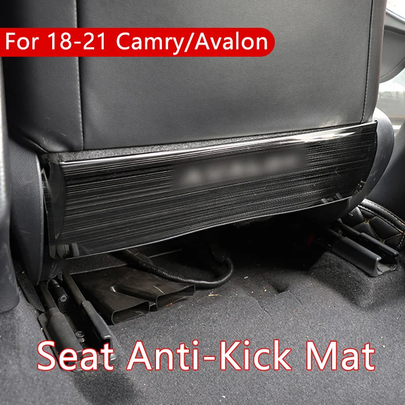 

For Toyota Camry Avalon 18-21 Seat Anti Kick Pad Stainless Steel Seat Rear Back Protect Anti Kick Board Sticker Trim Car Styling