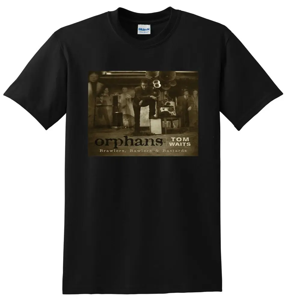 Фото Футболка TOM WAITS, коблеры-сироты, малые, средние, большие, XL №1