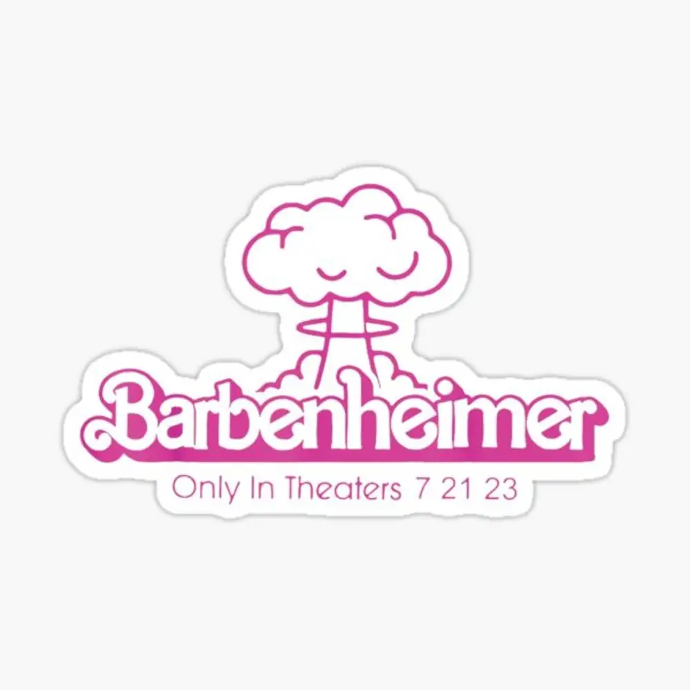 

I survived Barbenheimer 2023 Sticker Sticker for Laptop Decor Bedroom Car Cute Cartoon Art Fashionable Public Suitcase