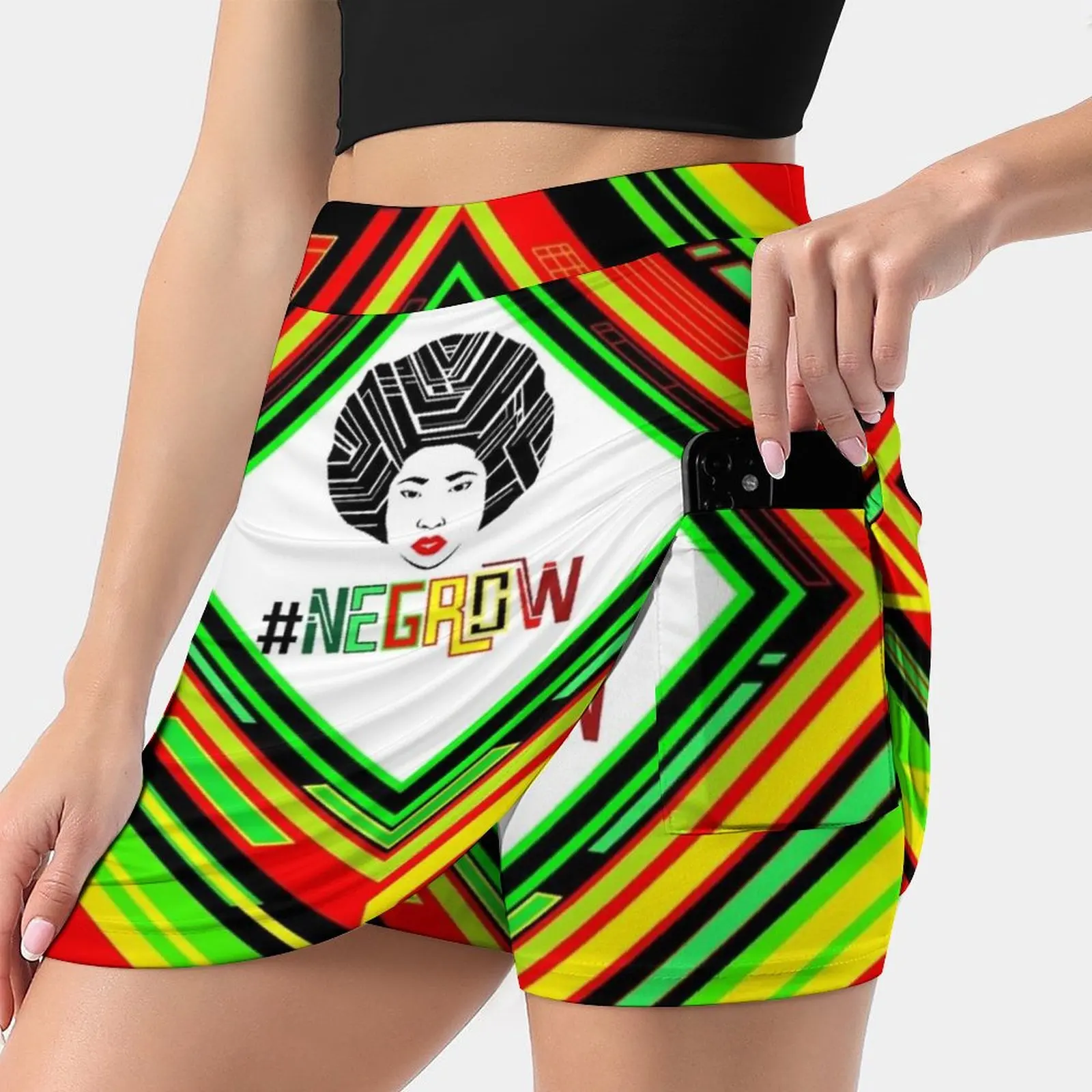 

# Negrow Женская юбка с карманами, теннисная юбка, юбки для гольфа, юбки для бадминтона, юбки для бега