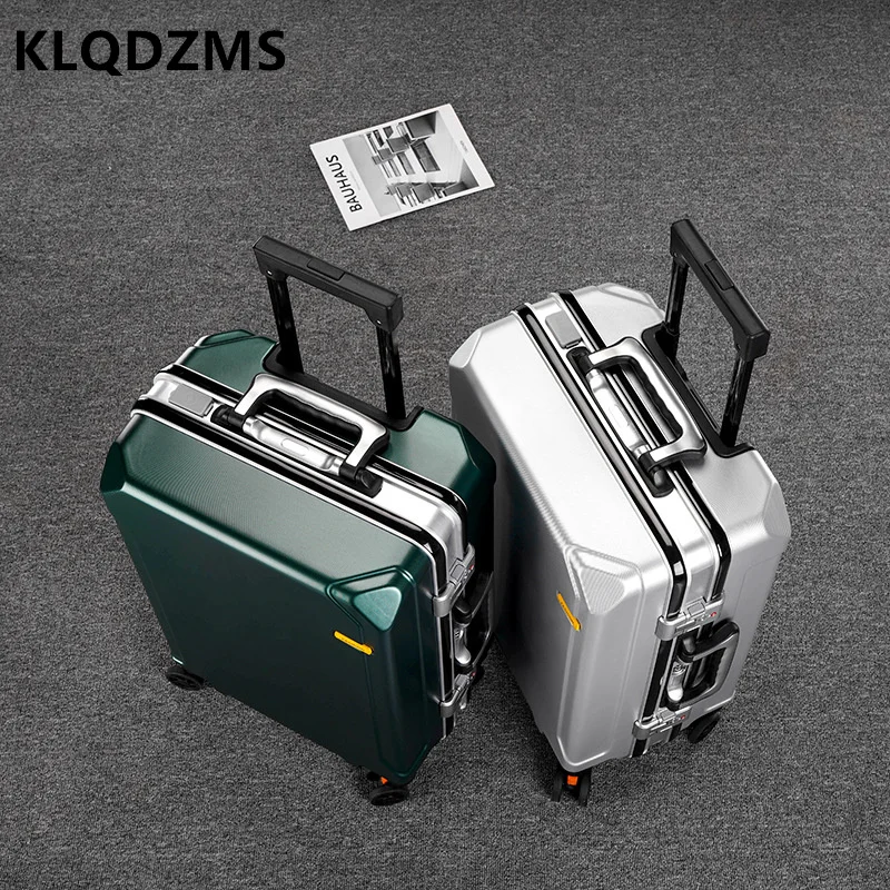 KLQDZMS Luggage Strong And Durable Men's Large-capacity Trolley Case Business Boarding Box Silent Universal Wheel Suitcase