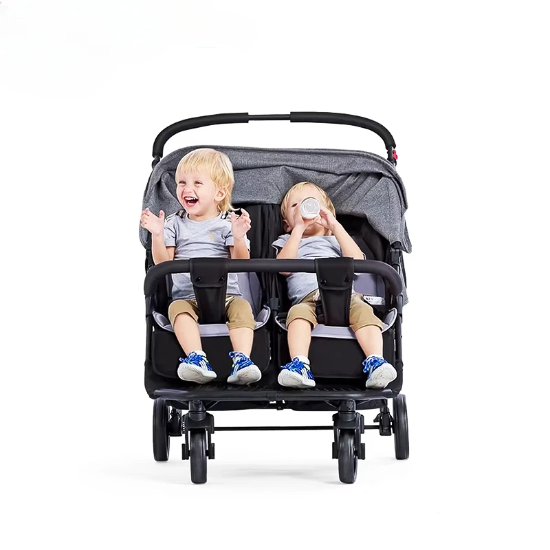 Purorigin Самая продаваемая высококачественная складная легкая двойная коляска для