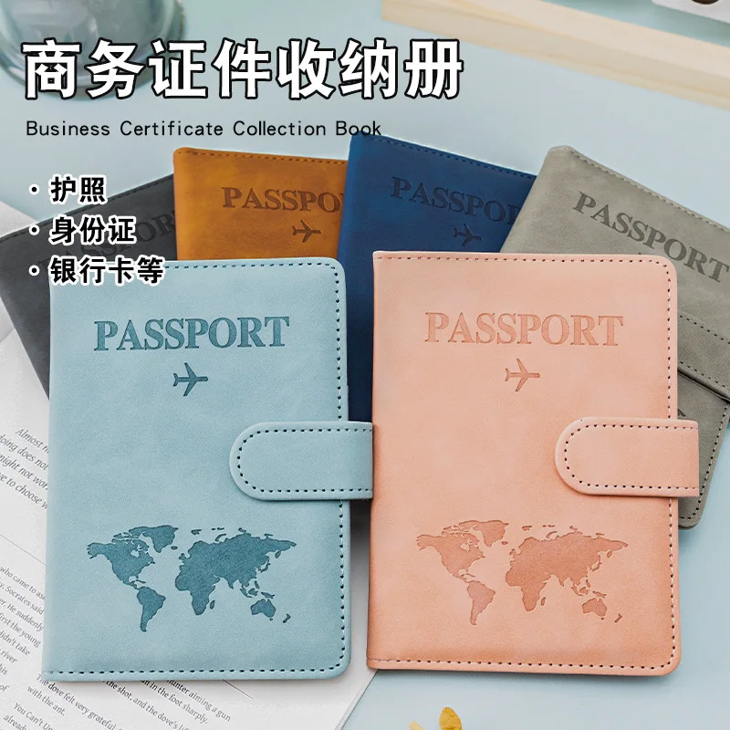 Модная карта обложка для паспорта защита от блокировки RFID дорожный кошелек