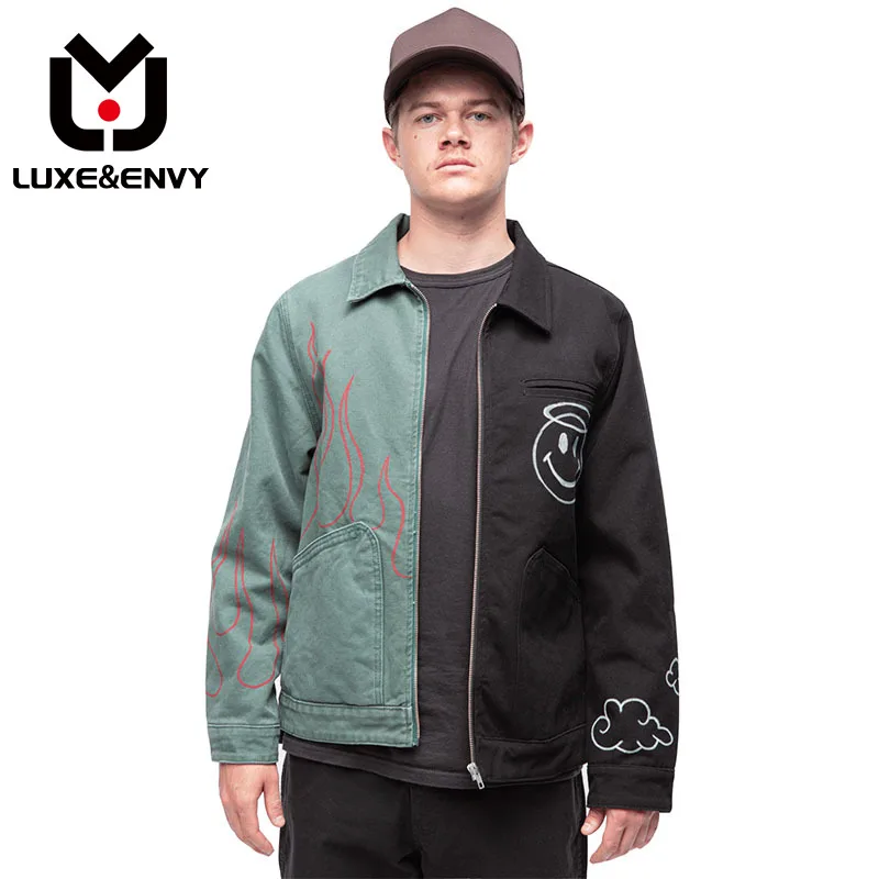 

Мужская повседневная куртка на молнии люкс & ENVY, свободная куртка с принтом в Стиле Инь-Янь, весна-осень 2023