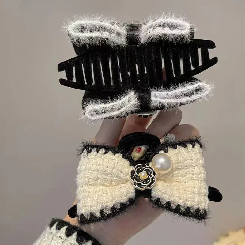 FANYIN осень/зима винтажный шерстяной бархатный женский большой коготь для волос