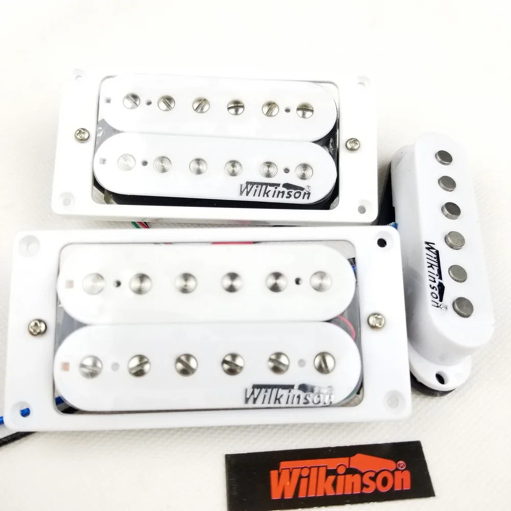 NEW Wilkinson White Humbucker Pickup Set WHH(N+B) WVSM Guitar