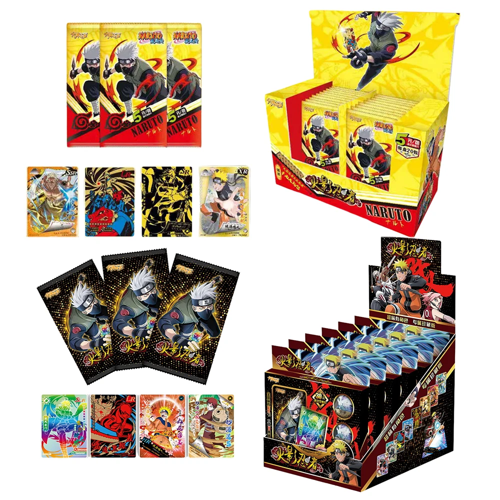 

New Card Naruto Shippuden LR Card SSP Black Light Beam Ninja Flash HR Uchiha 3D Flash card Kids Gift