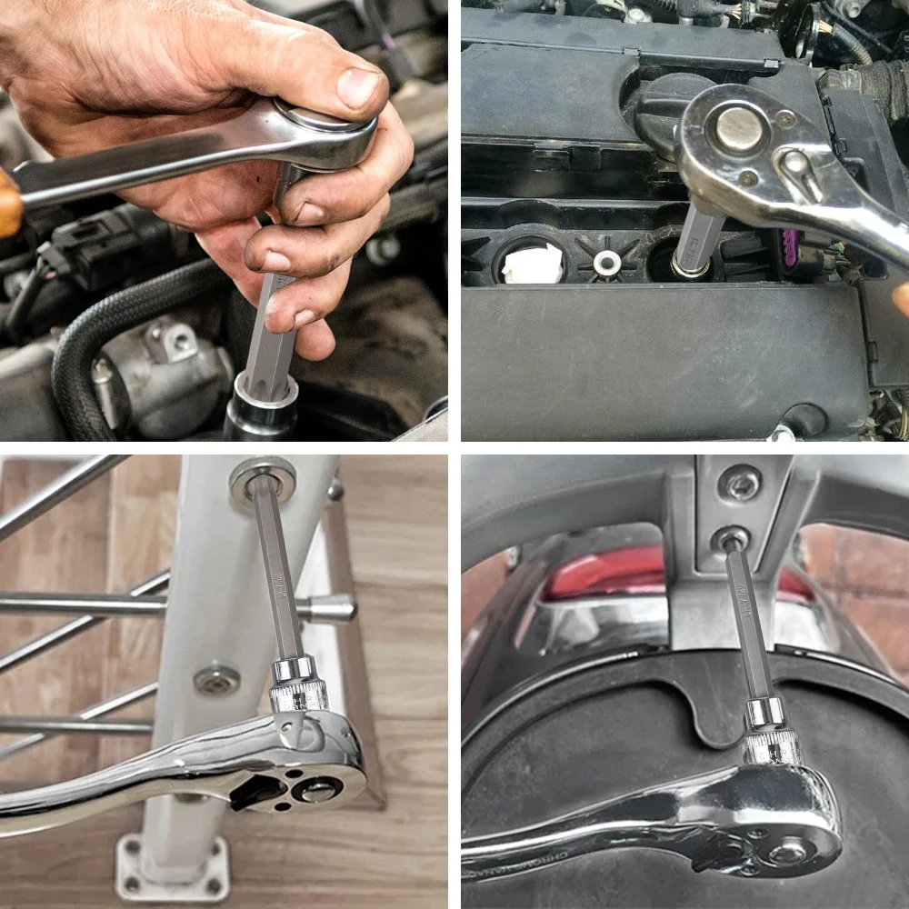 Супер Длинный Привод 7 Шт. Набор T25 T30 T40 T45 T50 T55 T60 Шестиугольные Комбинированные