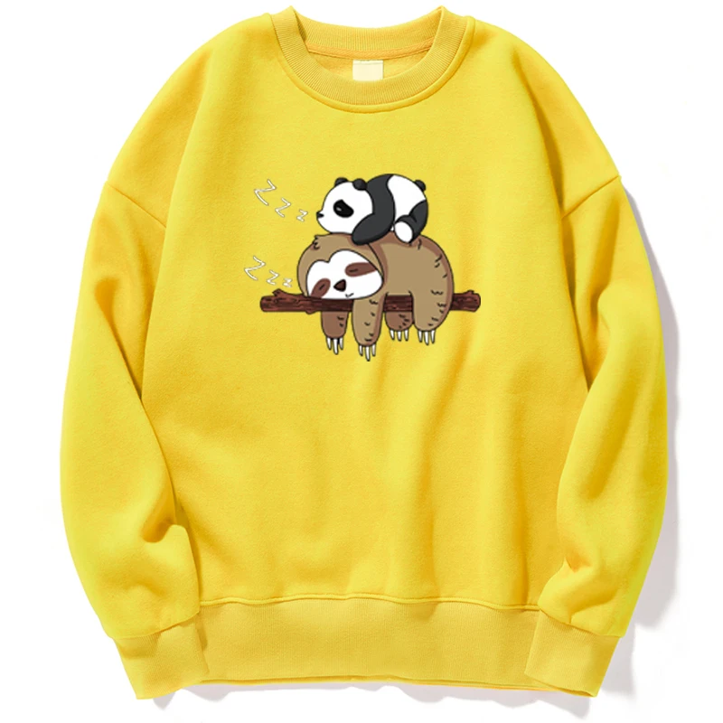 

Ленивец, падан, забавная толстовка с рисунком животного для сна, Аниме толстовки, свитшот, корейский стиль, трапеция, круглый вырез, весенний...