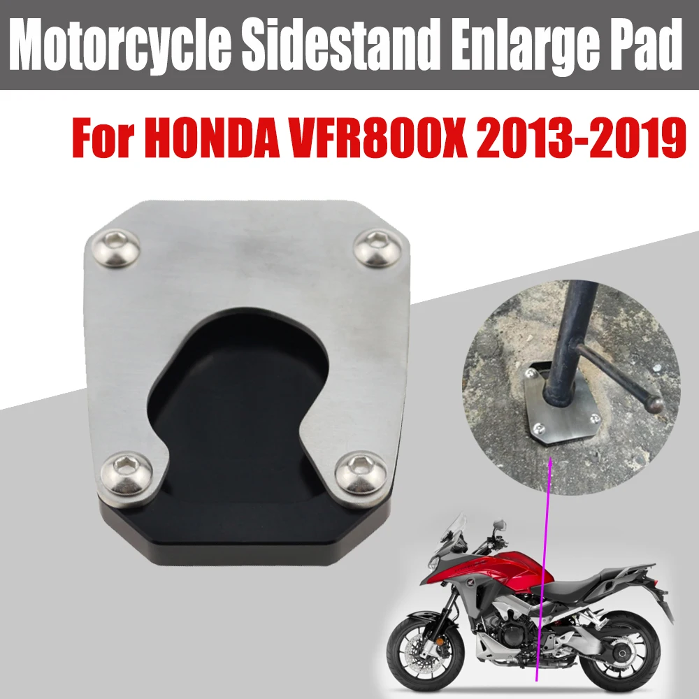

Motorcycle Kickstand Side Stand Enlarger Extension Pad Support Plate For HONDA VFR800X VFR 800 X VFR 800X 2013- 2019 Accessories
