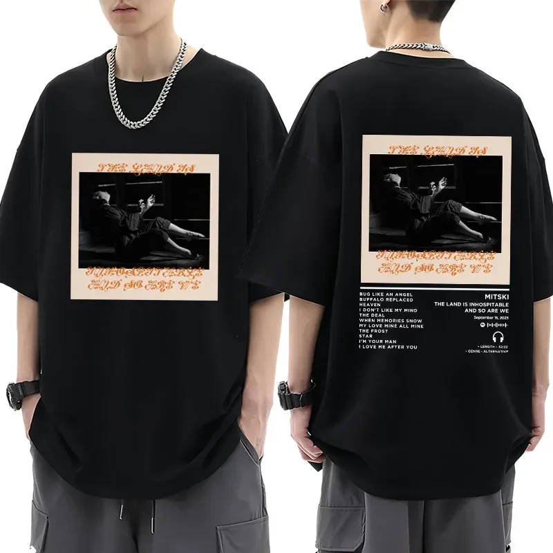 Футболка Mitski The Land Is нерастворимая и надпись So Are We альбом модная мужская женская