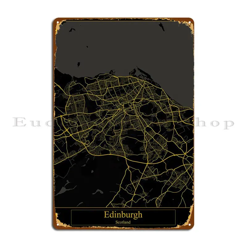 

Эдинбургский шотландский металлический плакат, персонализированный постер для кинотеатра