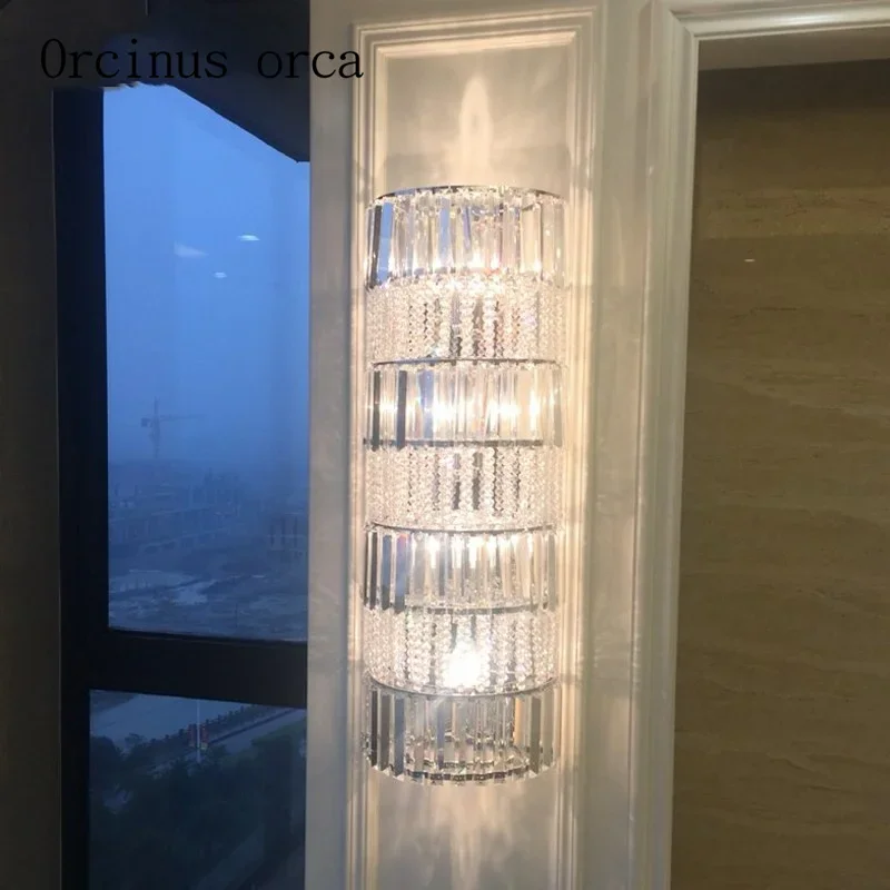Американский роскошный хрустальный настенный светильник для гостиной прихожей